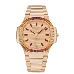 파텍필립 노틸러스 35.2mm 7118-1300R-001 Full Rose Gold Diamond Bezel Rose Gold Dial[3K]