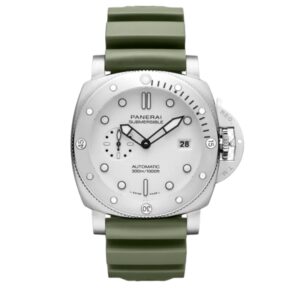 파네라이 섭머저블 Quarantaquattro Bianco 44mm PAM1226 Steel Green Rubber Strap White Dial[VS]