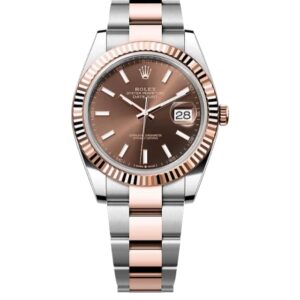 롤렉스 데이저스트 41mm Counterweight 126331-0001 Half Rose Gold Brown Dial[ARF]