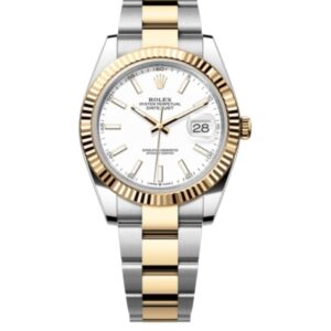 롤렉스 데이저스트 41mm Counterweight 126333-0015 Half Yellow Gold White Dial[ARF]
