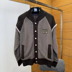 [국내배송]루이비통 86206 니트 코튼 자카드 봄버 자켓