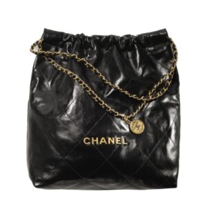 [프리미엄/해외배송]샤넬 22백 라지 핸드백(블랙/금장/램스킨)