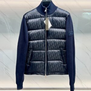 [국내배송]디올 오블리크 자카드 패딩 집업 울 가디건