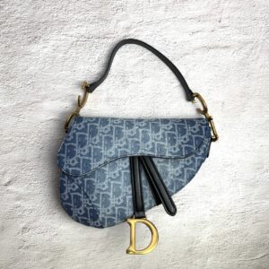 [국내배송]디올 데님 새들 스트랩