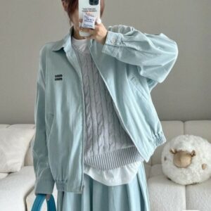 [국내배송]미우미우 수입 여성 데님 블루종 자켓 입고