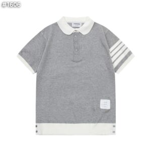 [국내배송]톰브라운 사선 배색 폴로 니트