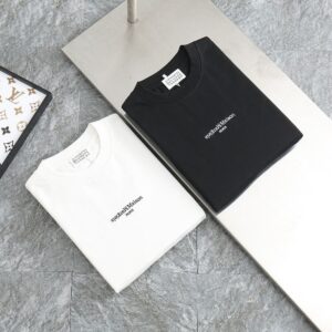 [국내배송]메종 마르지엘라 자수로고 면실크 세미오버 라운드