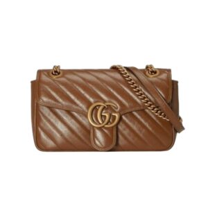[프리미엄/해외배송]구찌 GG 마몽 스몰 숄더백(브라운)