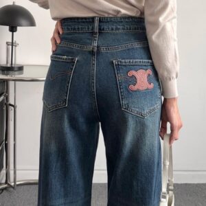 [국내배송]셀린느 중통 와이드 데님 팬츠