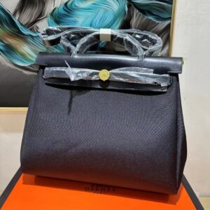 [국내배송]에르메스 허백31 블랙 금장 인스티치