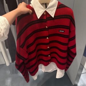 [국내배송]미우미우 스트라이프 가디건