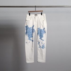 [국내배송]루이비통 워터그래픽 화이트 청바지