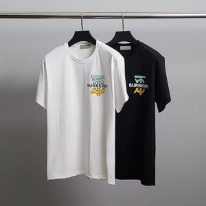 [국내배송]버버리 투톤 패턴 코튼 반팔티