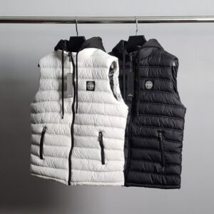 [국내배송]스톤 아일랜드 자수패치 경량 패딩 조끼