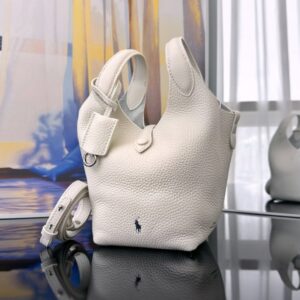 [국내배송]폴로 랄프로렌 플레이 레더 토트백 스몰