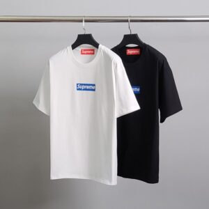 [국내배송]슈프림 블루 박스로고 코튼 반팔티