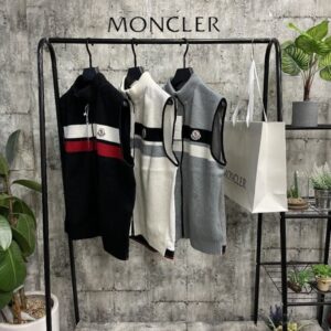 [국내배송]몽클레어 3단배색 집업조끼