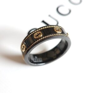 [국내배송]구찌 아이콘 반지 블랙