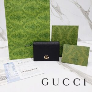 [국내배송]구찌 GG 마몬트 레더 카드 반지갑