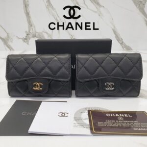 [국내배송]샤넬 클래식 램스킨 플랩 카드지갑