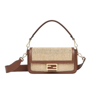 [프리미엄/해외배송]펜디 바게트 백 미디엄(내추럴 브라운/비스코스)