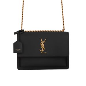 [프리미엄/해외배송]생로랑 선셋 미디엄(누아르/금장)