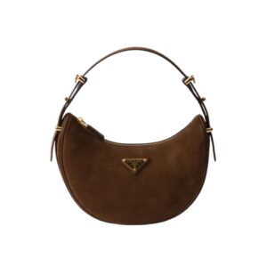 [프리미엄/해외배송]프라다 아르케 스몰 스웨이드 숄더백(코코아 브라운)