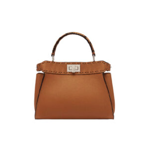 [프리미엄/해외배송]펜디 피카부 백 미니 탑스티치(브라운)