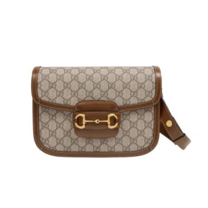 [프리미엄/해외배송]구찌 홀스빗 1955 스몰 숄더백(GG수프림/브라운)