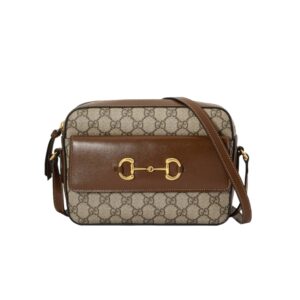 [프리미엄/해외배송]구찌 홀스빗 1955 플랩 스몰 숄더백(GG수프림/브라운)